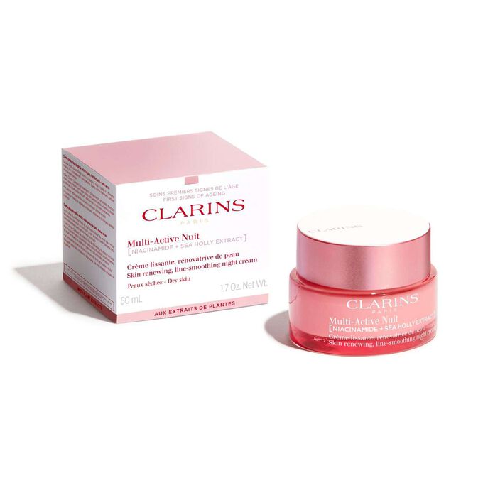 Nočný vyhladzujúci a rozjasňujúci krém pre suchú pleť Multi Active Night Cream Dry Skin