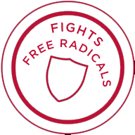 Cosmetic benefit stamp: fighting free radicals