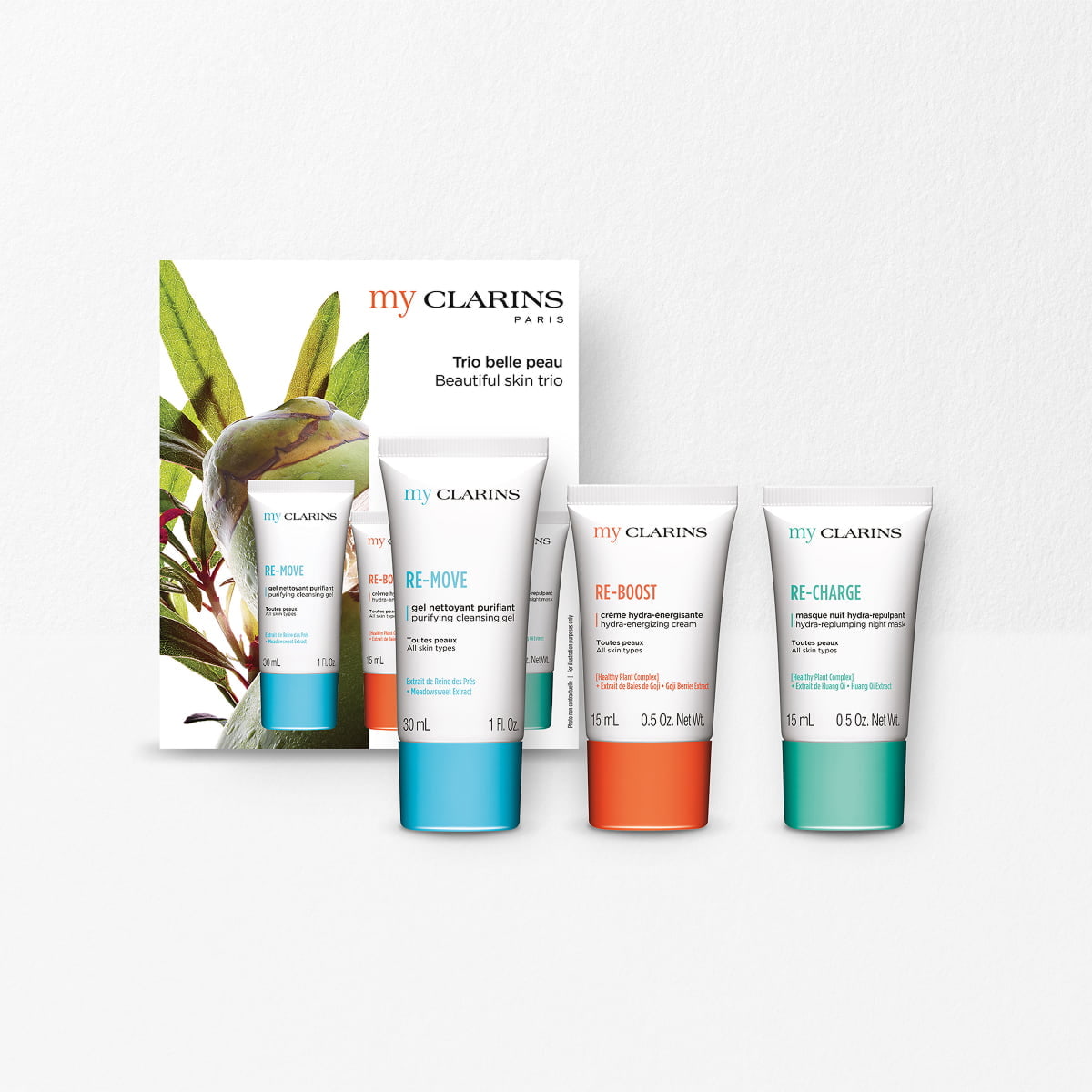 Sada clarins beautiful skin trio